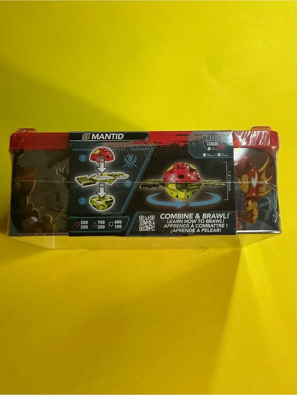 Side Smashed Metal Square Sealed Red Bakugan Baku Tin